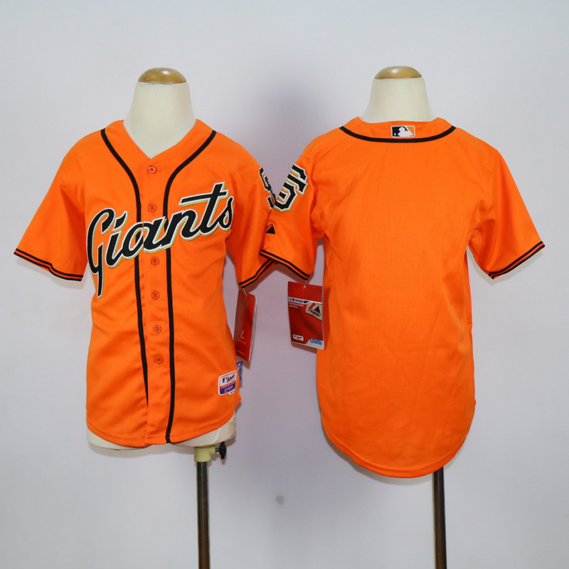 Youth San Francisco Giants Blank Orange MLB Jerseys